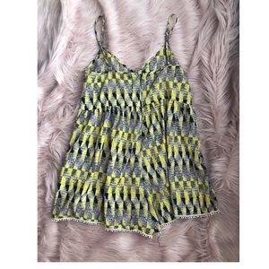 Blue and Yellow Romper